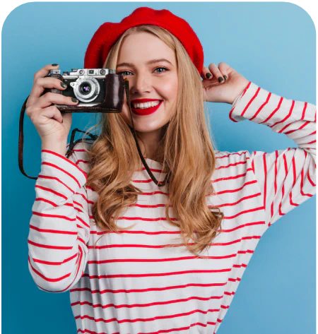 The Szimpli online photo ordering interface on a mobile phone