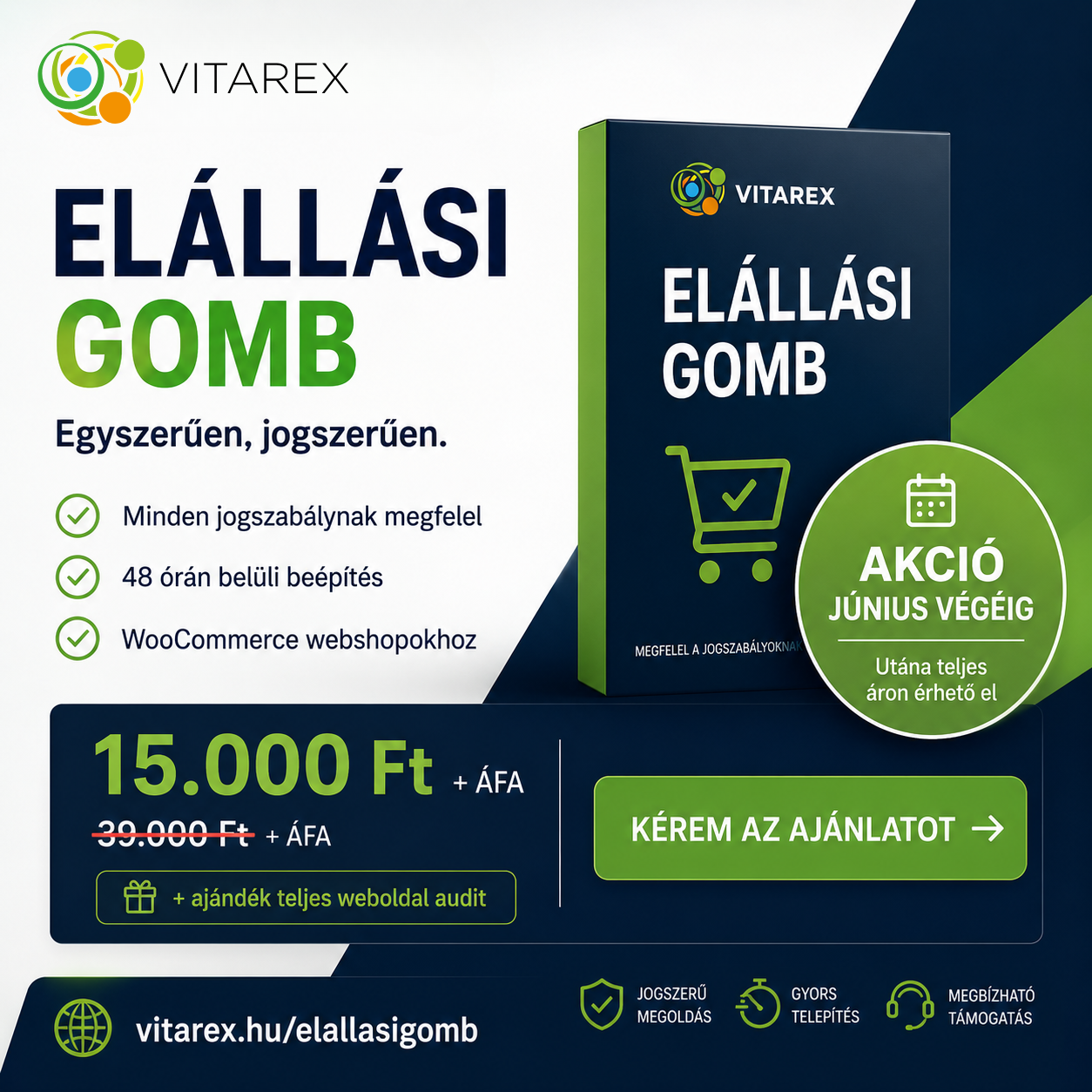 elállás gomb